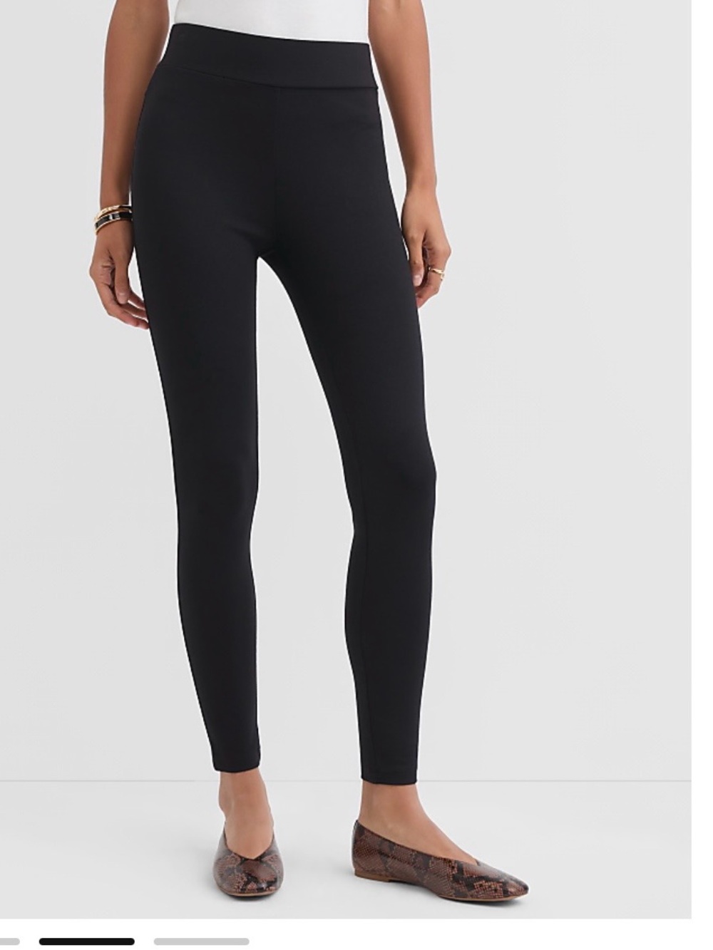 LOFT heather navy seamed Ponte Leggings
